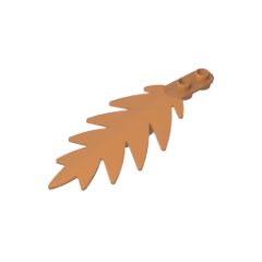 GOBRICKS GDS-1440 Plant Tree Palm Leaf Small 8 x 3 - YWOBB