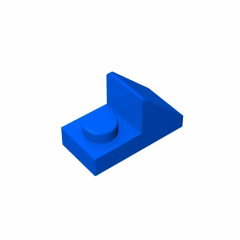 GOBRICKS GDS-832 Slope 45 2 x 1 with 2/3 Cutout - YWOBB