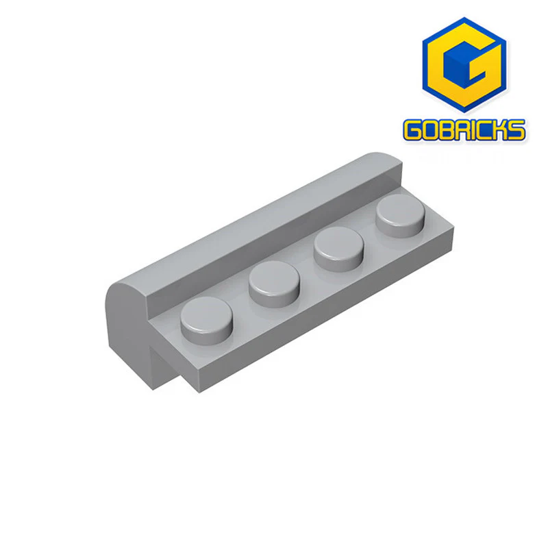 GOBRICKS GDS-712  Curved 2 x 4 x 1 1/3 with 4 Recessed Studs - YWOBB