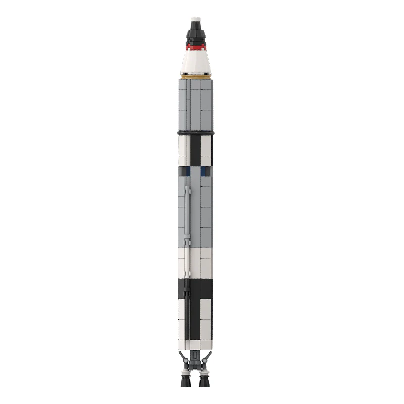 GOBRICKS MOC 34453 Gemini Titan rocket (Saturn V scale) - YWOBB