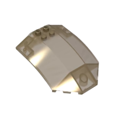 GOBRICKS GDS-21122 Windscreen 8 x 6 x 2 Curved Sloped Sides - YWOBB