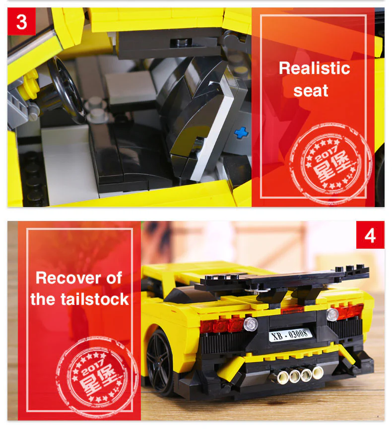 XINGBAO XB-03008 The Yellow Flash Racing Car - YWOBB