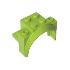 GOBRICKS GDS-2021 Vehicle Mudguard 4 x 2 1/2 x 2 1/3 with Arch Round - YWOBB