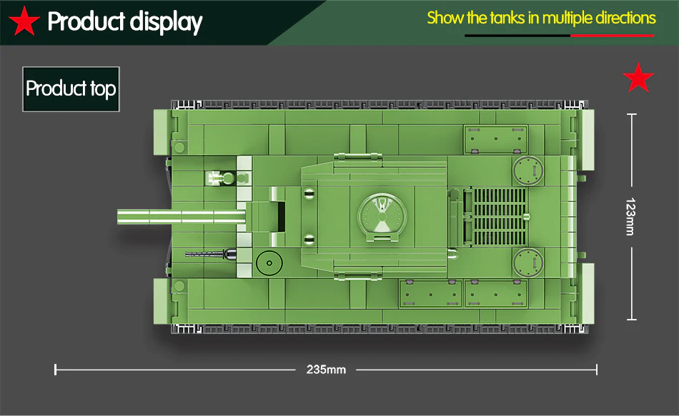 QuanGuan 100071 Soviet KV-2 Heavy Tank - YWOBB
