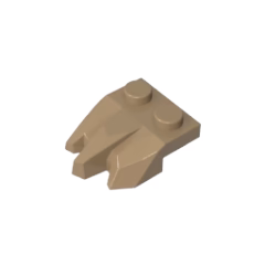 GOBRICKS GDS-M449 Plate Modified 1 x 2 with 3 Claws / Rock Fingers - YWOBB