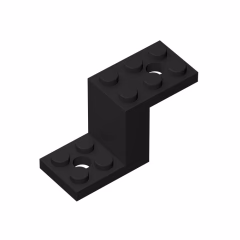 GOBRICKS GDS-1129 Bracket 5 x 2 x 2 1/3 with 2 Holes and Bottom Stud Holder - YWOBB