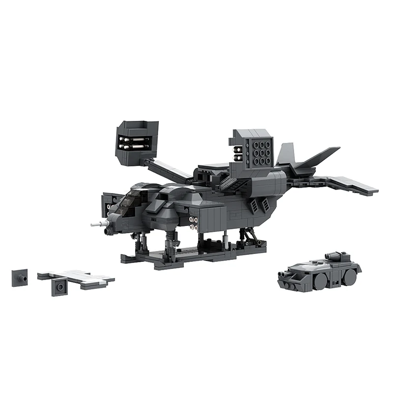 GOBRICKS MOC 39380 Aliens Cheyenne Dropship and APC - YWOBB