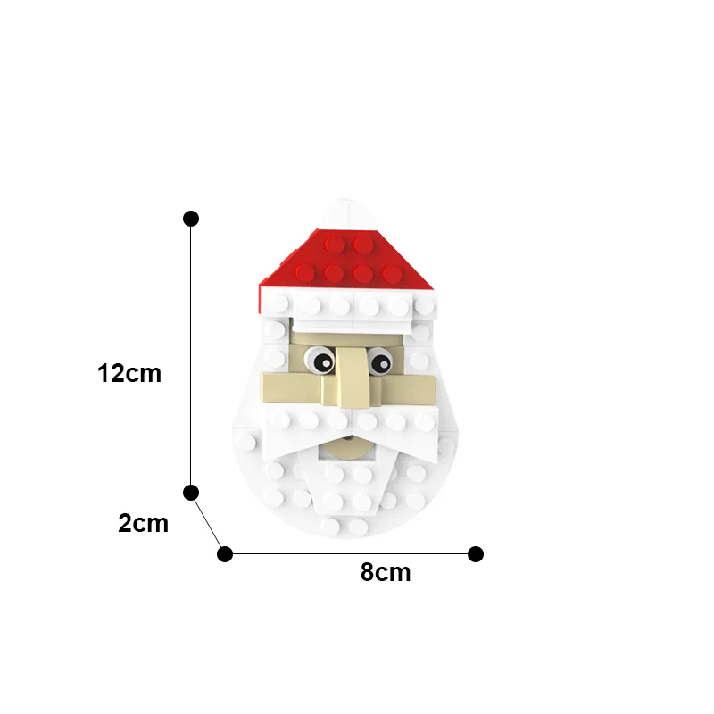 GOBRICKS MOC A0076Y10 Christmas pendant-Santa Claus - YWOBB