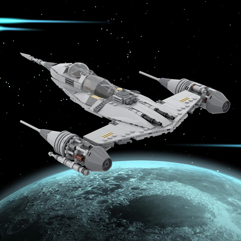 GOBRICKS MOC 99914 The Mandalorian n-1 fighter - YWOBB