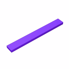 GOBRICKS GDS-565 Tile 1 x 8 - YWOBB
