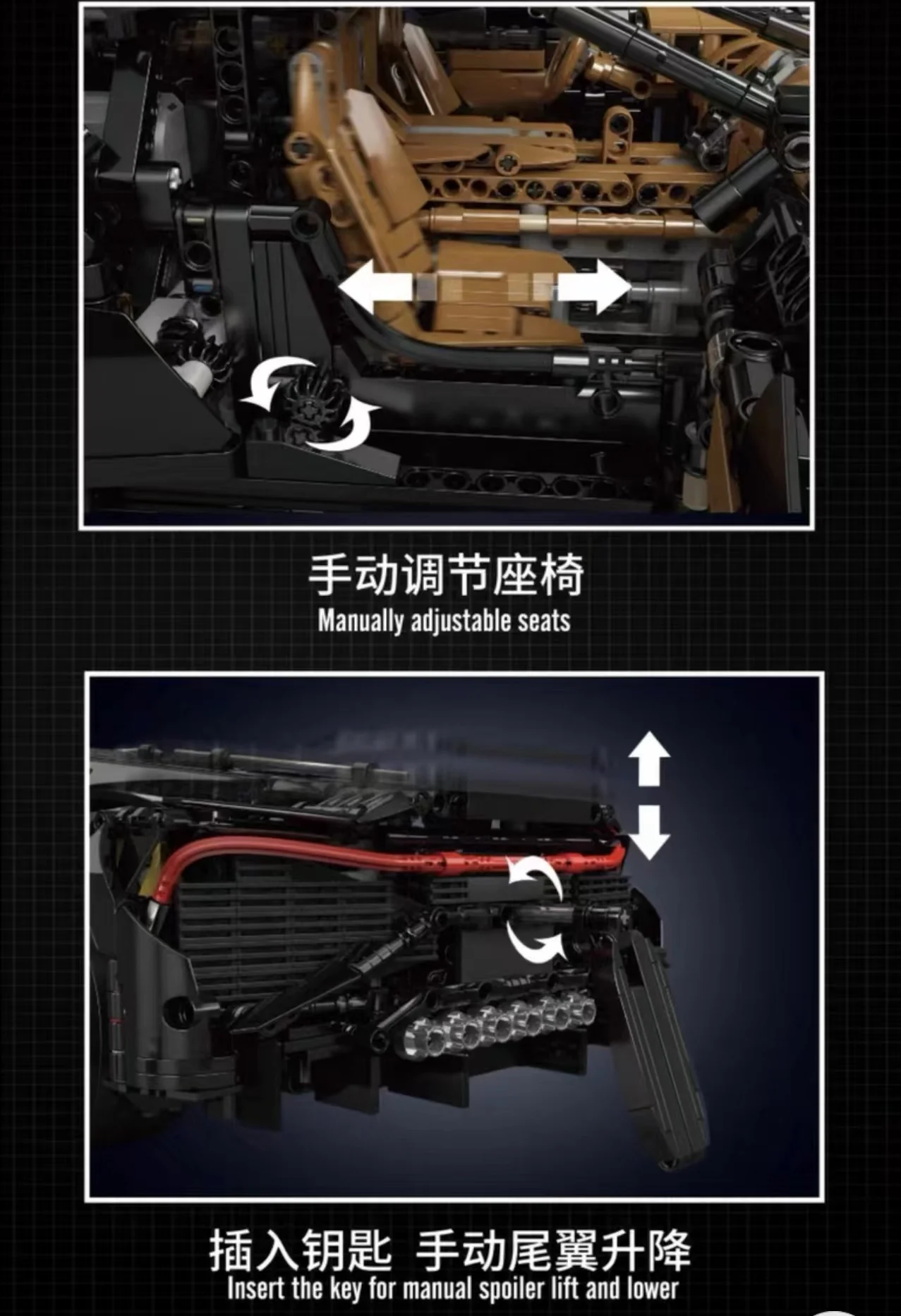 Mould King 13163S Bugatti La Voiture Noire OVP EU Warehouse Version - YWOBB