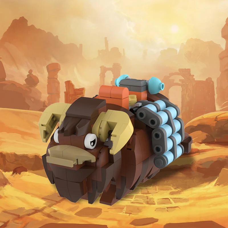 GOBRICKS MOC 122366 Playscale Bantha - YWOBB