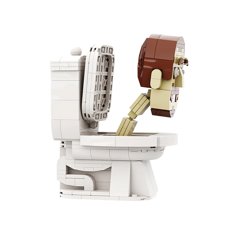 GOBRICKS MOC A0983Y02 toilet man - YWOBB