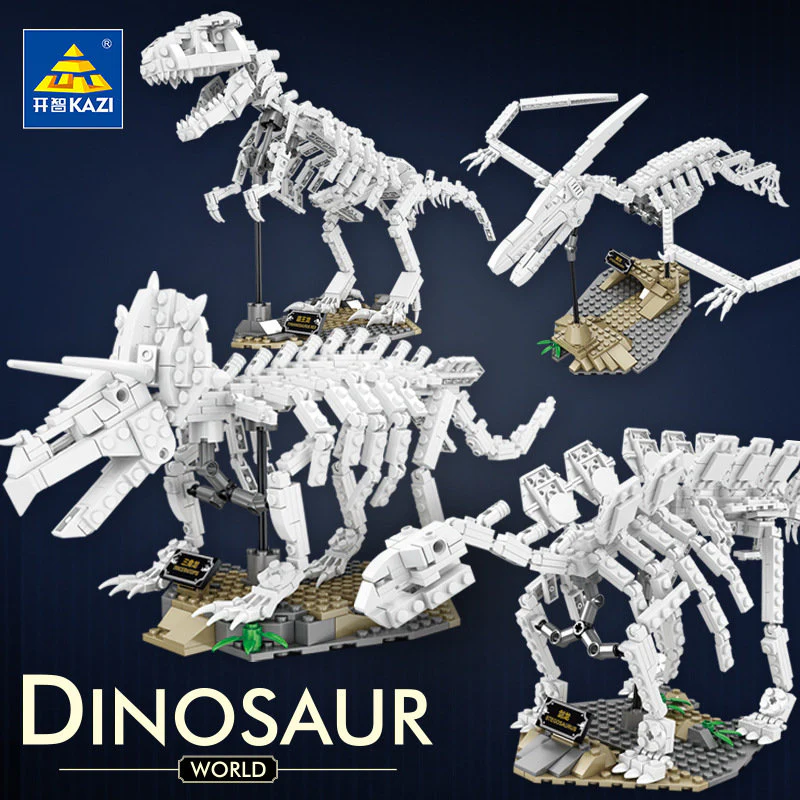 KAZI 80030-80033 Luminous Dinosaur Fossil - YWOBB