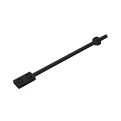 GOBRICKS GDS-1327 Bar 12L with 1 x 2 Plate End Hollow Studs and 1 x 1 Round Plate End - YWOBB