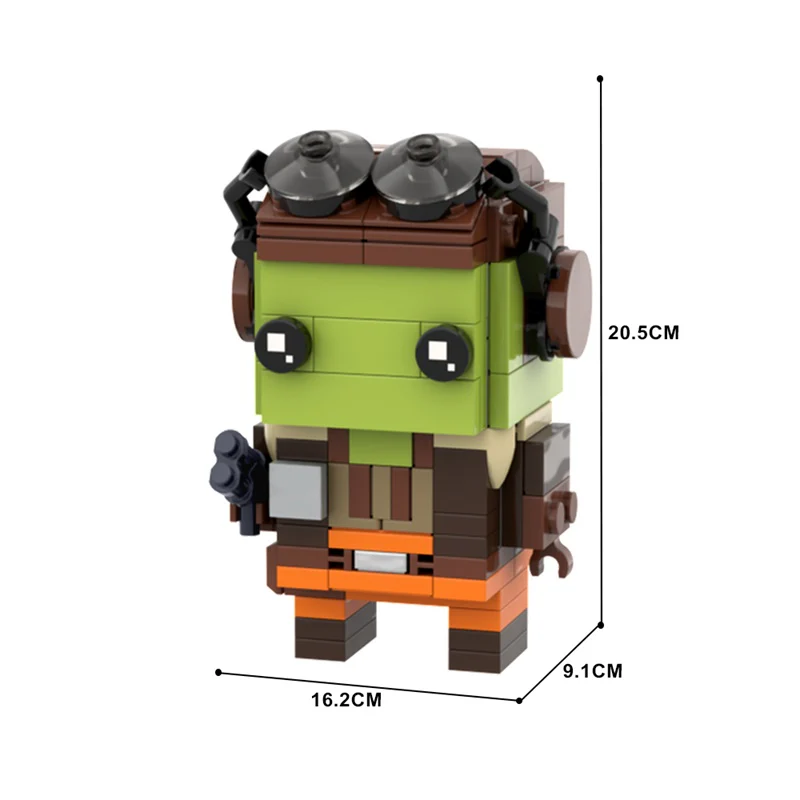 GOBRICKS MOC 157623 General Hera Syndulla brickheadz - YWOBB