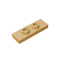 GOBRICKS GDS-1504 Modified 1 x 3 with 2 Studs - YWOBB