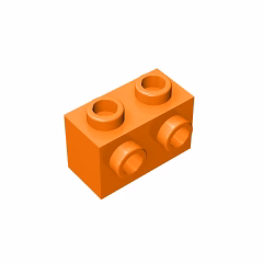 GOBRICKS GDS-634 Modified 1 x 2 with Studs on  Side - YWOBB