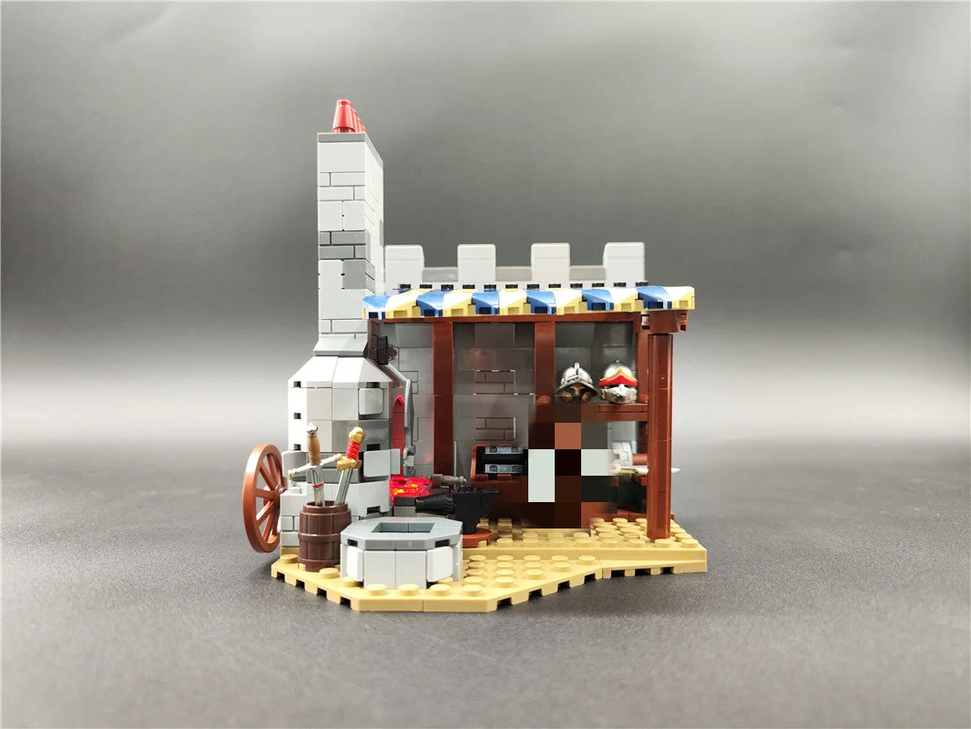 YOURBRICKS 40001 Medival Modular Blacksmith MOC 83224 - YWOBB
