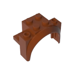 GOBRICKS GDS-2021 Vehicle Mudguard 4 x 2 1/2 x 2 1/3 with Arch Round - YWOBB