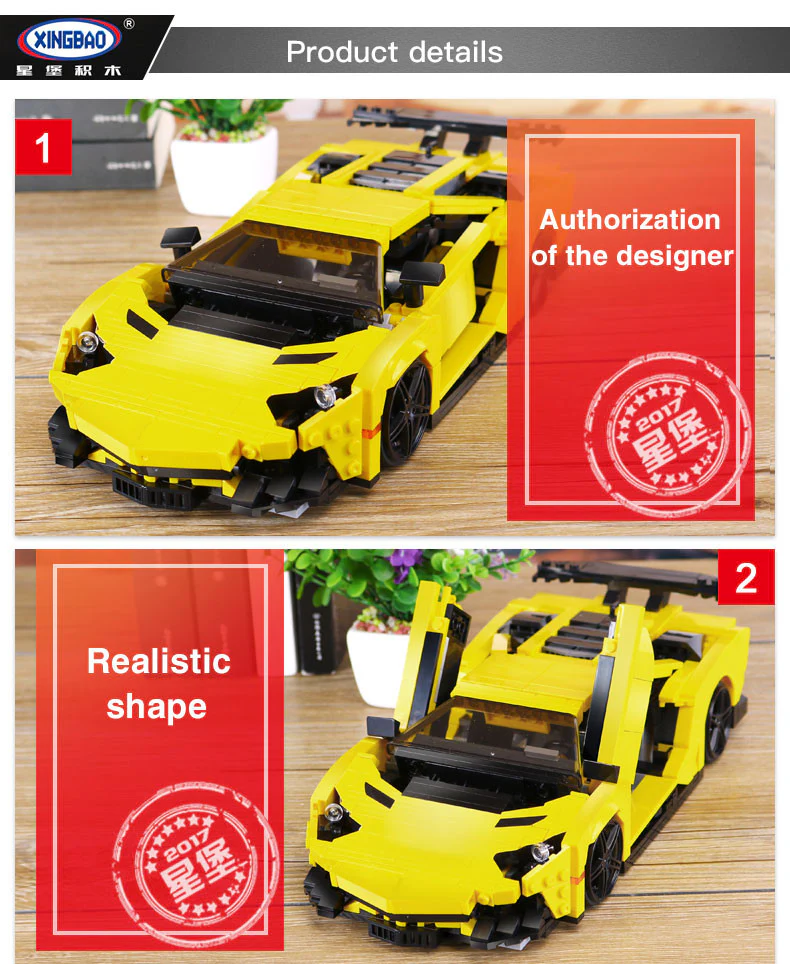XINGBAO XB-03008 The Yellow Flash Racing Car - YWOBB