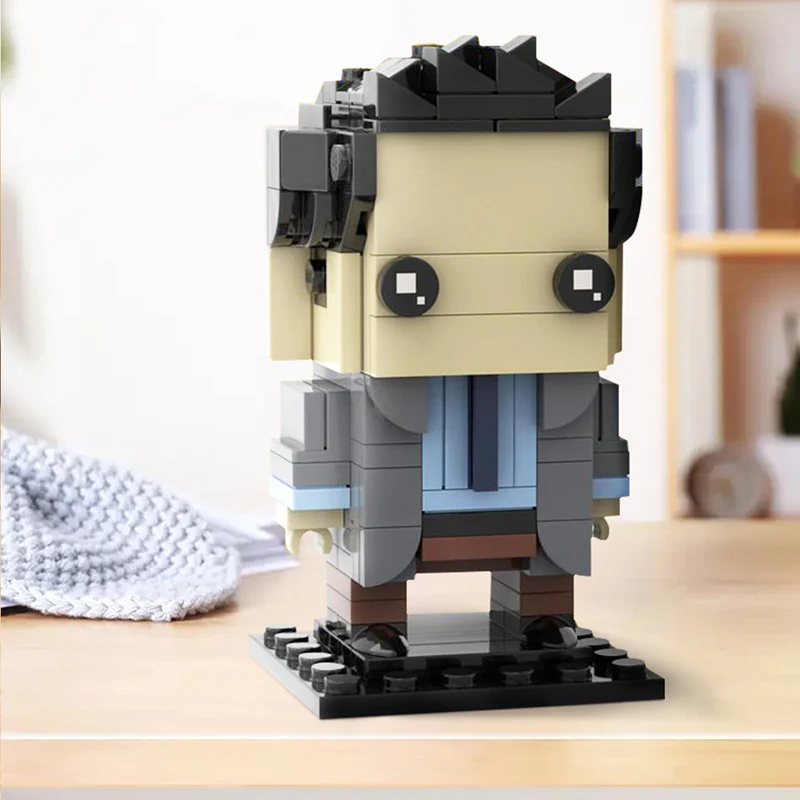 GOBRICKS MOC 133943 Ross Geller - Friends Brickheadz - YWOBB