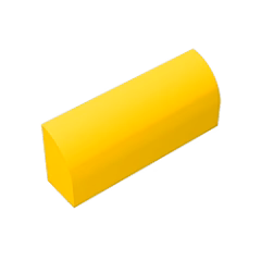 GOBRICKS GDS-863 Curved 1 x 4 x 1 1/3 - YWOBB