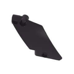 GOBRICKS GDS-2194 Technic Panel Curved #61 5 x 7 Tapered Left - YWOBB
