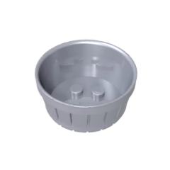 GOBRICKS GDS-M235 Container Barrel Half Large with Axle Hole - YWOBB