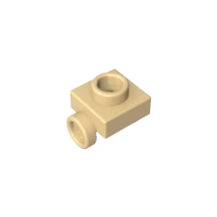 GOBRICKS GDS-90190 Plate 1 x 1 side with Open Stud - YWOBB