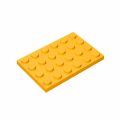 GOBRICKS GDS-520 Plate 4 x 6 - YWOBB