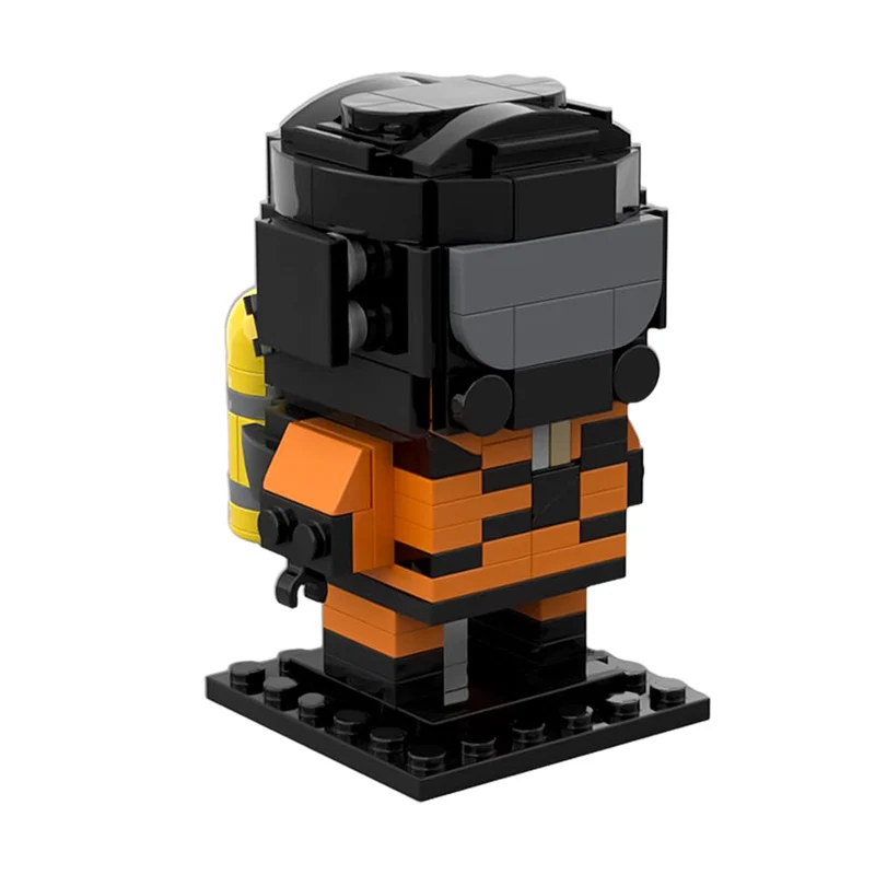 GOBRICKS MOC 165488 Lethal Company Crewmate Brickheadz - YWOBB