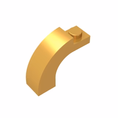 GOBRICKS GDS-719  Arch 1 x 3 x 2 Curved Top - YWOBB
