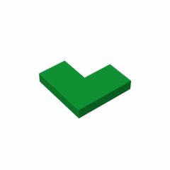 GOBRICKS GDS-567 Tile 2 x 2 Corner - YWOBB