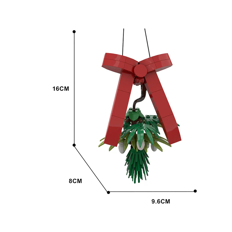 GOBRICKS MOC 137709 Hanging Mistletoe - Christmas decoration - YWOBB