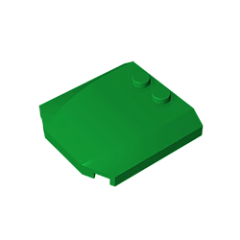 GOBRICKS GDS-1266 Wedge 4 x 4 x 2/3 Triple Curved - YWOBB