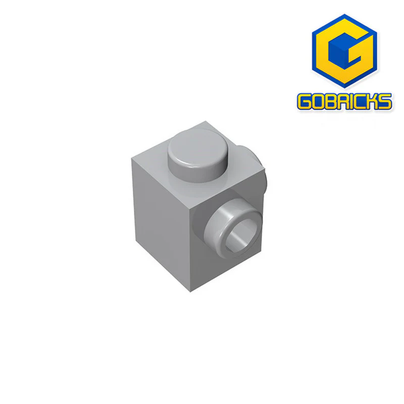 GOBRICKS GDS-1046 Modified 1 x 1 with Studs on 2 Sides, Adjacent - YWOBB
