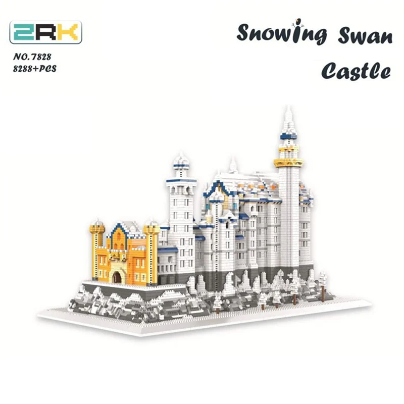 ZRK 7828 Mini Bricks German Neuschwanstein - YWOBB