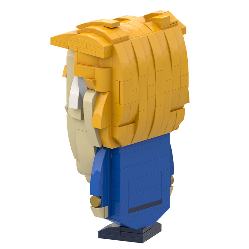 GOBRICKS MOC A1472Y01 Trump front page - YWOBB