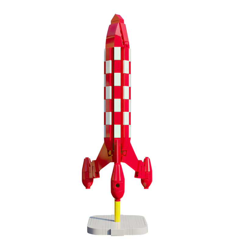 GOBRICKS MOC 39001 Tintin Moon Rocket - YWOBB