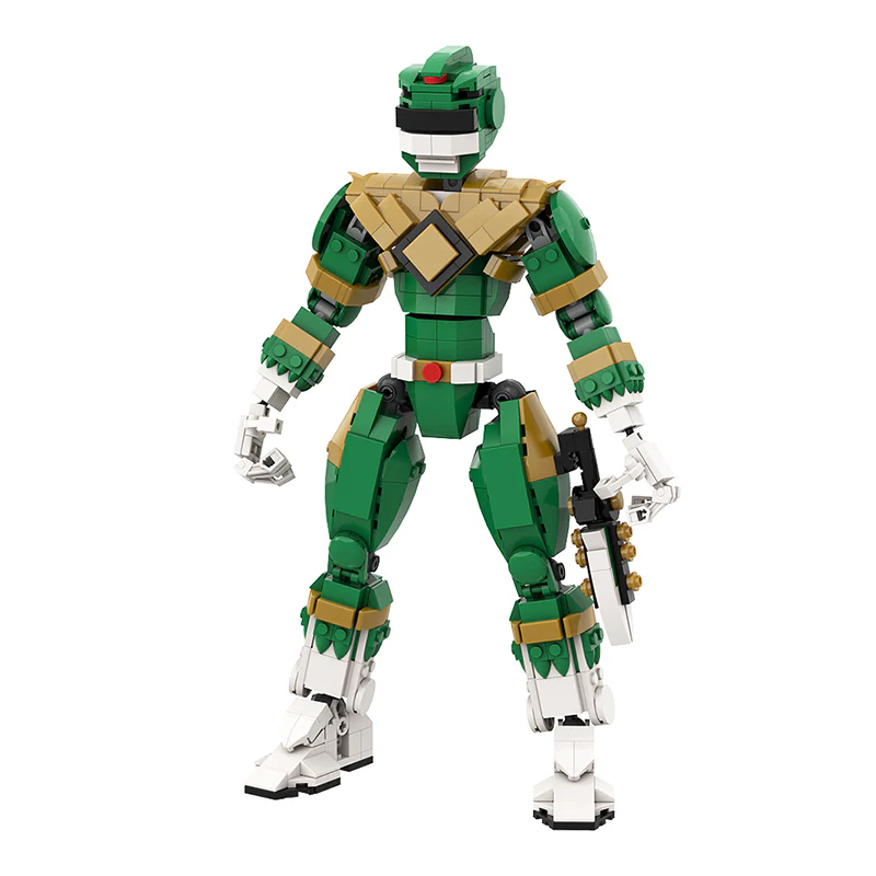GOBRICKS MOC A1037 Green Ranger - Power Rangers - YWOBB