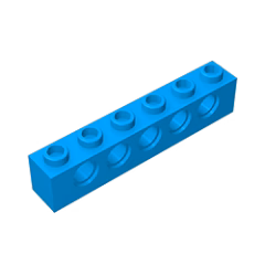 GOBRICKS GDS-626  Brick 1 x 6 with Holes - YWOBB