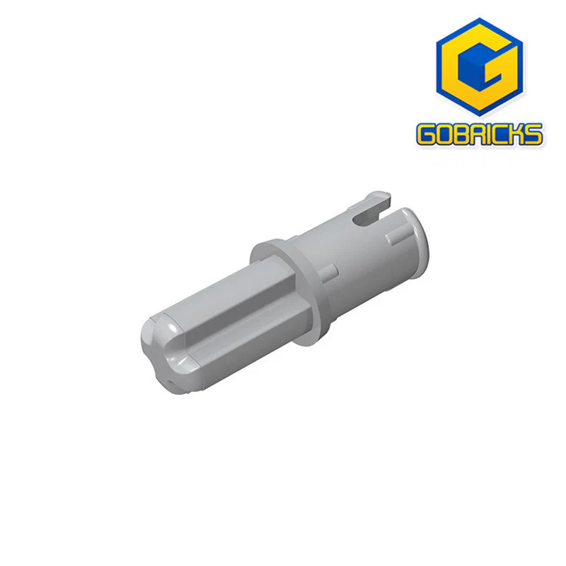GOBRICKS GDS-913 Axle 1L with Pin with Friction Ridges Lengthwise - YWOBB