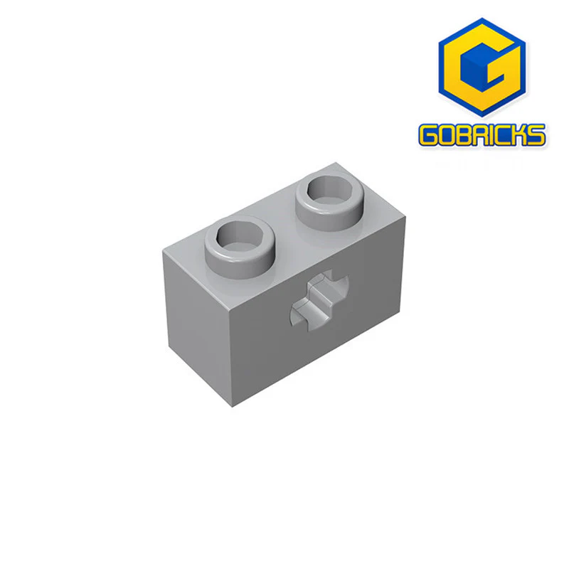 GOBRICKS GDS-633  Brick 1 x 2 with Axle Hole - YWOBB