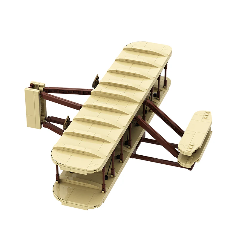 GOBRICKS MOC A0979 wright plane - YWOBB
