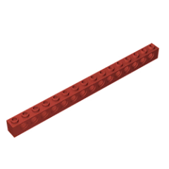 GOBRICKS GDS-630  Brick 1 x 16 with Holes - YWOBB