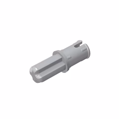 GOBRICKS GDS-913 Axle 1L with Pin with Friction Ridges Lengthwise - YWOBB