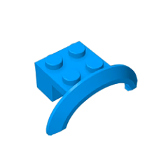 GOBRICKS GDS-1319 Mudguard 4 x 2 1/2 x 1 with Arch Round - YWOBB