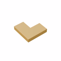 GOBRICKS GDS-567 Tile 2 x 2 Corner - YWOBB