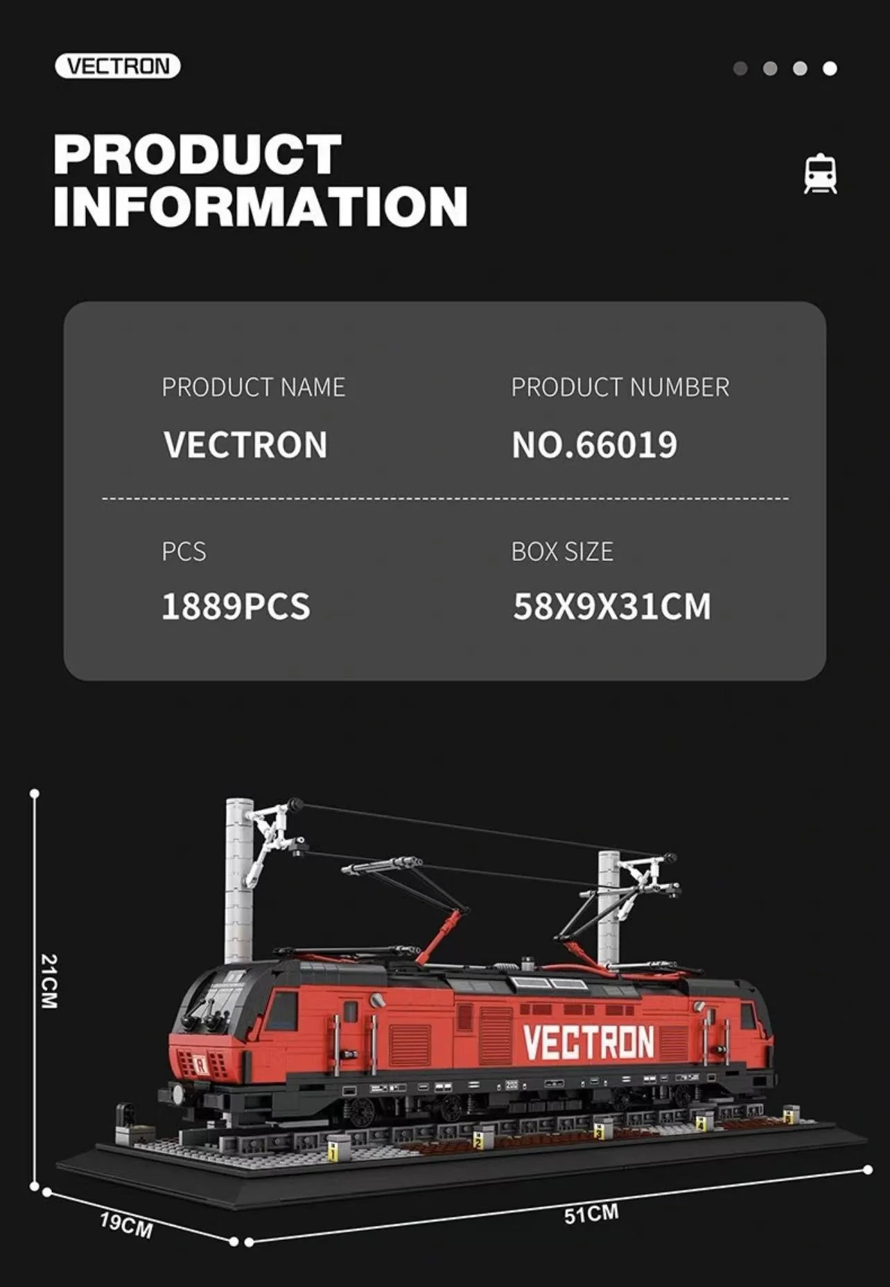 Reobrix 66019 Vectron European Electric Passenger Train - YWOBB